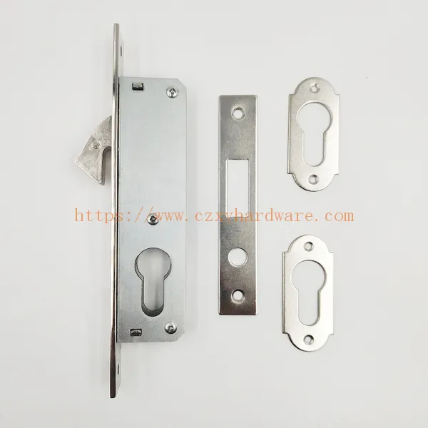 Smart Single Zinc Tacked Hooked Latch Door Lock Body and Cylinder for Aluminium Door